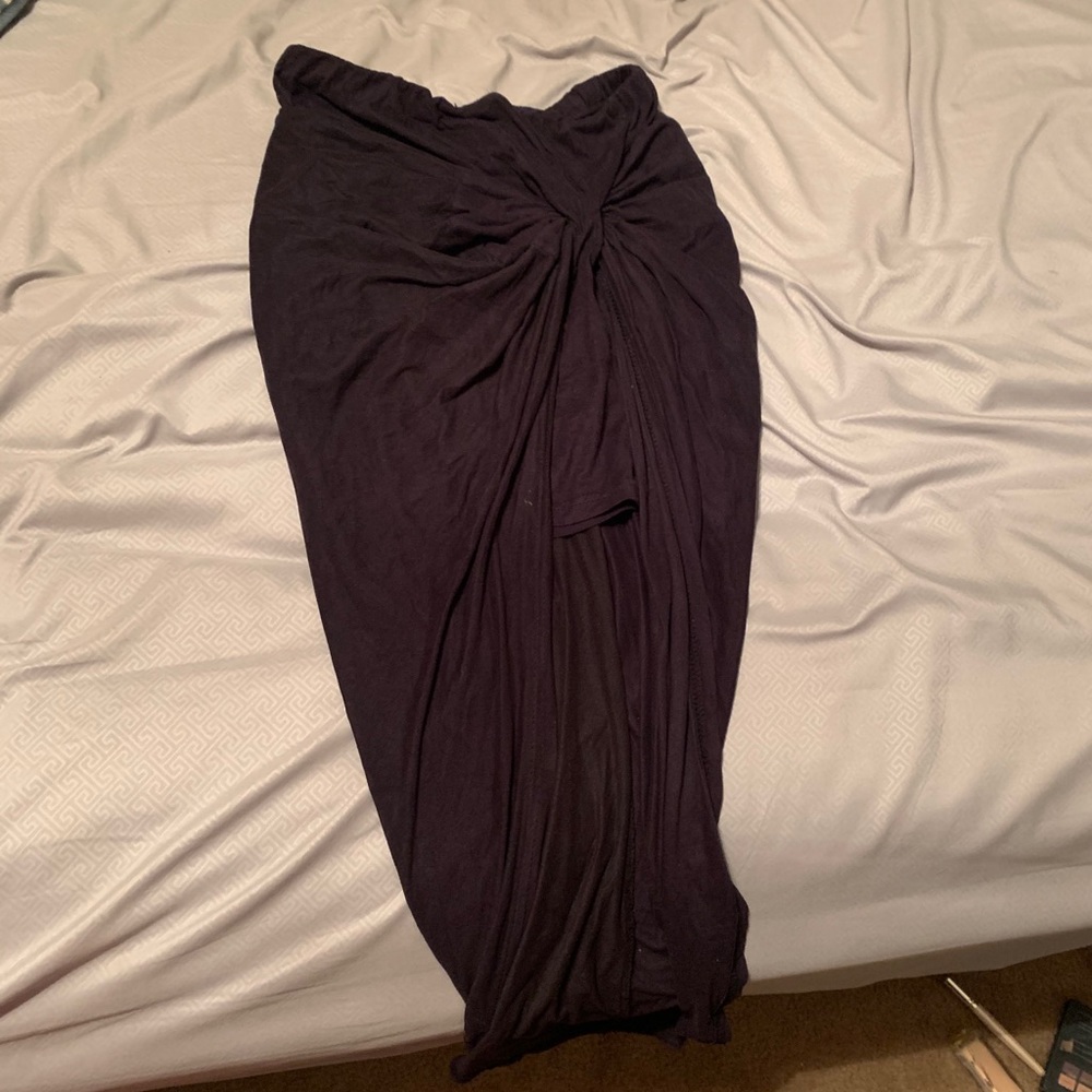 High front low back and sides skirt